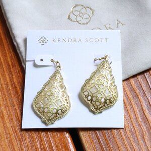 Kendra Scott Addie Gold Filigree Mix Earrings fashion